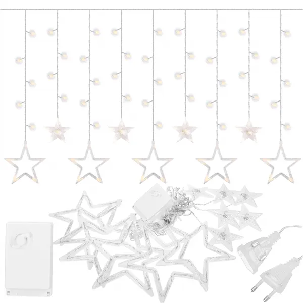 Springos zvaigžņu aizkars 138 LED CL4133